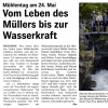 Vom Leben des Müllers bis zur Wasserkraft (Quelle: extra 05.05.2010)